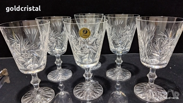 кристални чаши , снимка 6 - Антикварни и старинни предмети - 52794920