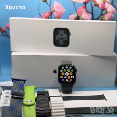 Смарт часовник Apple Watch SE 2nd Gen GPS + Cellular 44mm, Midnight Aluminum + каишки, снимка 3 - Смарт часовници - 56170661