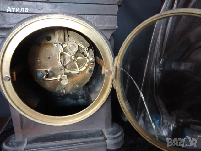 часовник каминен 52/31 см , снимка 3 - Антикварни и старинни предмети - 49794502