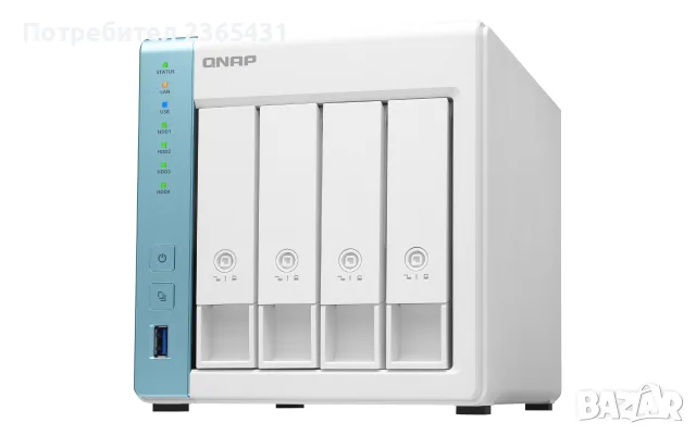 4-bay NAS QNAP TS-431K - мрежово хранилище/сървър