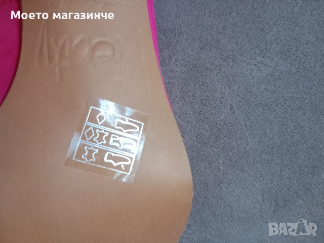 Vienty – елегантни обувки от естествен велур, цвят фуксия, № 38, снимка 6 - Дамски обувки на ток - 51998658