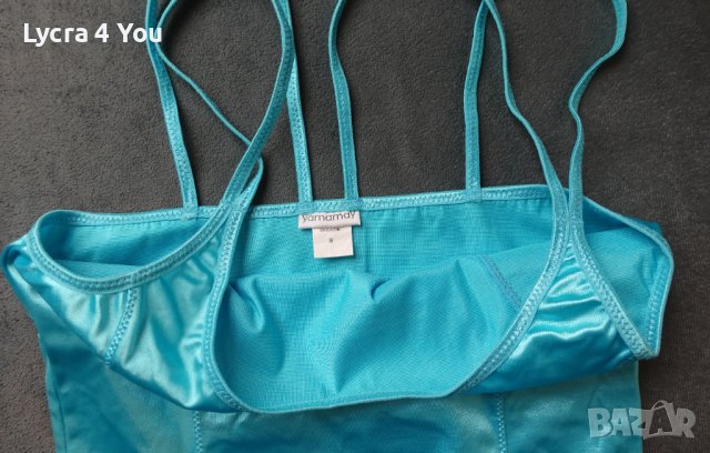 Yamamay S сатенено тюркоазено потниче, снимка 3 - Потници - 42136760