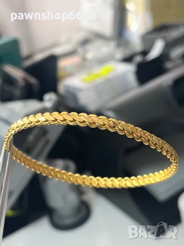 Златна гривна 22 карата, снимка 3 - Гривни - 50342378