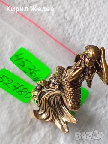 Бронзова фигурка статуетка на русалка 52780, снимка 8 - Антикварни и старинни предмети - 53221014