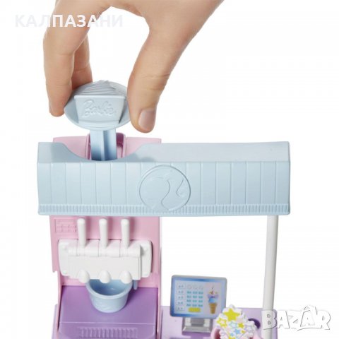 BARBIE Cooking&Baking Магазинчето за сладолед на Barbie® HCN46, снимка 5 - Кукли - 38396866