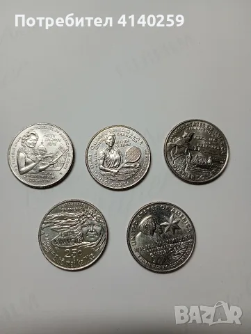 САЩ МОНЕТИ 1/4 КУОРТЪР ДОЛАР ЛОТ 