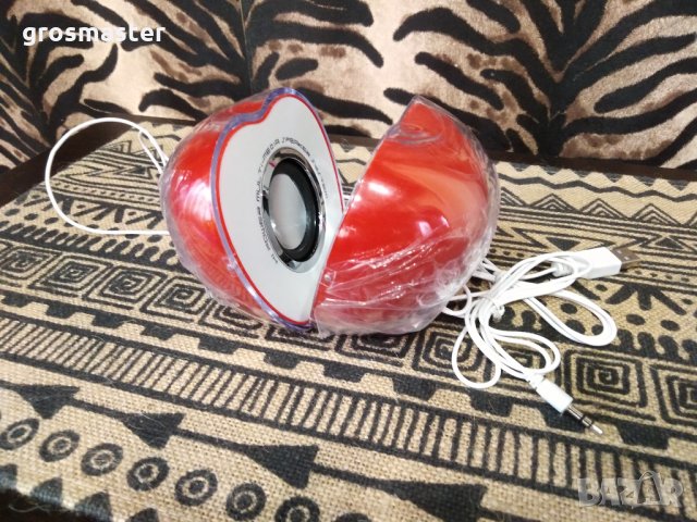 Нови LED стерео колонки с формата на ябълка, снимка 4 - Слушалки и портативни колонки - 31676807