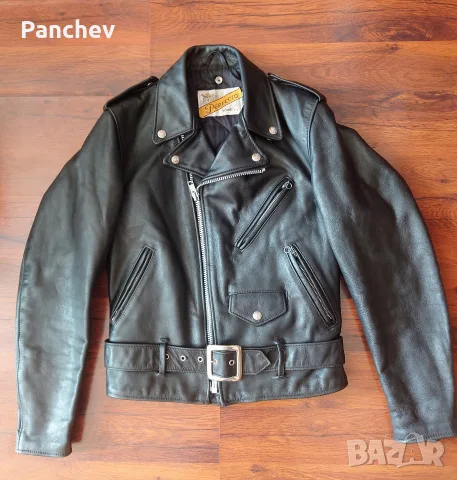 Schott NYC 618 кожено яке, снимка 2 - Якета - 56039708