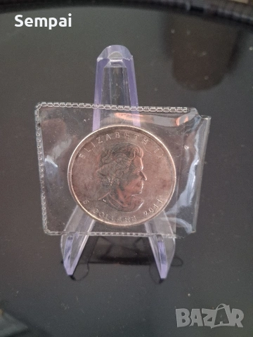Сребърна инвестиционна монета – 1 oz Canadian Maple Leaf, снимка 2 - Колекции - 53136958