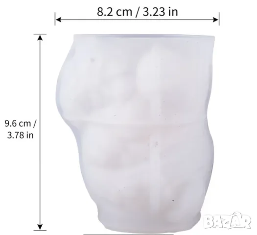 Молд коледно мече кашпа, снимка 4 - Форми - 55753234