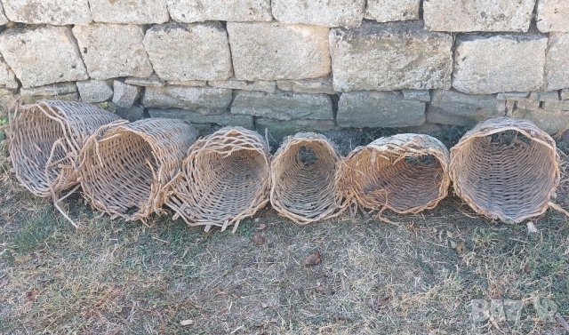 6 броя (шест) стари пчелни кошера, плетени, пчелен кошер, кошери, кош, мивка, кантар, снимка 6 - Други - 42764853