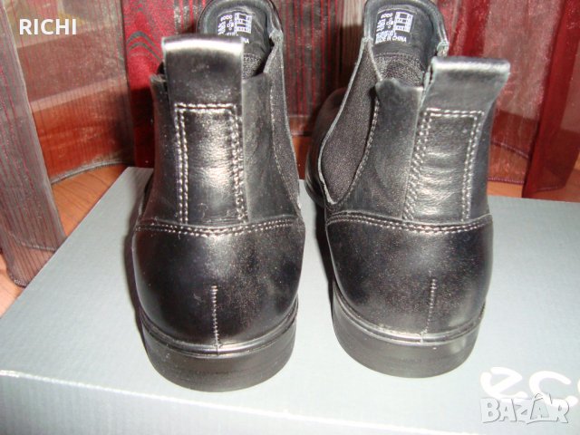 ECCO Melbourne Leather Ankle Boot естествена кожа боти нови, снимка 8 - Мъжки боти - 35633990