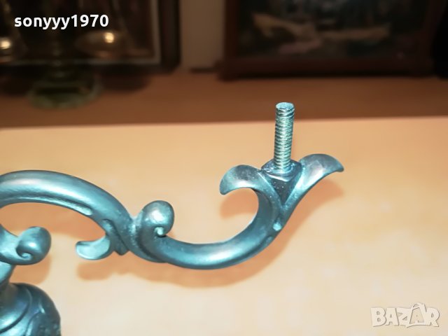 свещник за 3 свещи 23х21х10см внос франция 1208211047, снимка 12 - Антикварни и старинни предмети - 33794049