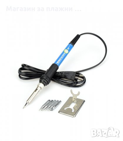 КОМПЛЕКТ ЕЛ. ПОЯЛНИК С АКСЕСОАРИ В КУФАР ЗА СЪХРАНЕНИЕ - код 1745, снимка 5 - Поялници и запояване - 34267337