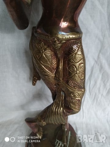 метална статуетка-индийска богиня, снимка 3 - Антикварни и старинни предмети - 35003501