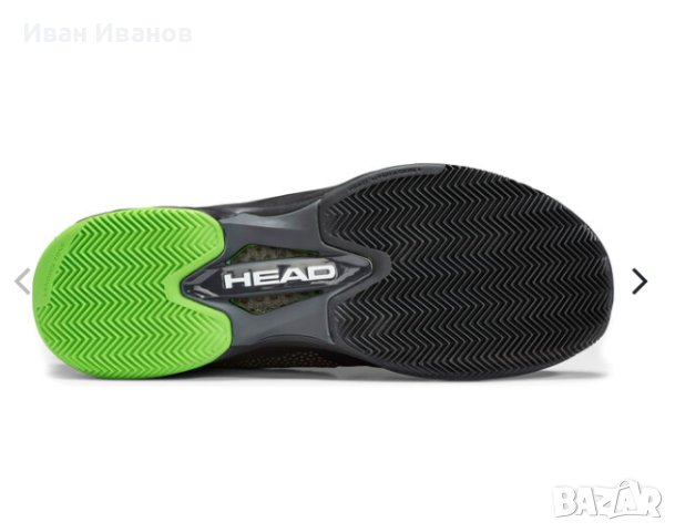 маратонки за тенис  Head Sprint SF Clay Nero Verde номер 45 , снимка 4 - Маратонки - 42237528