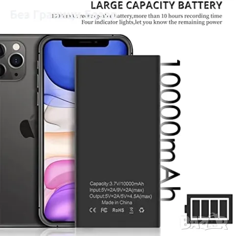 Нова Скритa камера в power bank 10000mAh, Full HD 1080P, нощно виждане, снимка 3 - Камери - 48679619