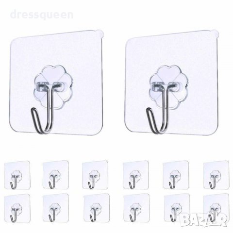 2932 Пластмасови самозалепващи се закачалки тип кука, снимка 8 - Други стоки за дома - 37265915