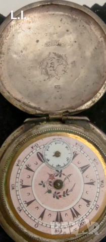 Сребърен часовник , снимка 7 - Антикварни и старинни предмети - 48780383