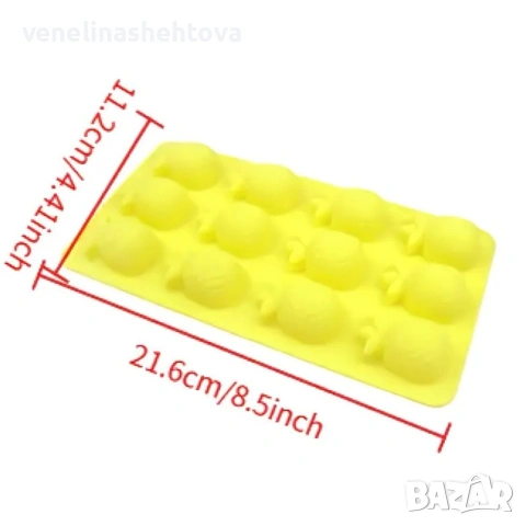 12 броя ананаси ананас силиконов молд форма свещи гипс сапун смола фондан за декорация на торта , снимка 2 - Форми - 54177319