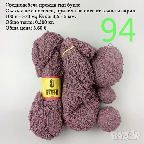 Остатъци от прежди, евтини прежди в малки количества - нови и остатъци, снимка 17 - Други стоки за дома - 52171080