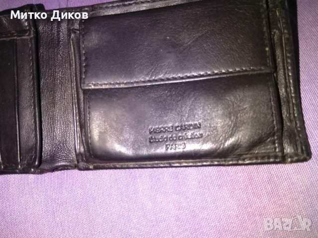 Портфейл марков Пиер Карден 120х90мм-естествена кожа , снимка 7 - Портфейли, портмонета - 44450660