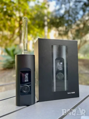 Arizer Solo II MAX вапорайзер за сухи билки, портативен изпарител с дисплей