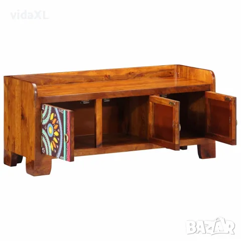 vidaXL Шкаф за обувки със съхранение Многоцветен 90 x 35 x 40 см, снимка 2 - Шкафове - 56147498