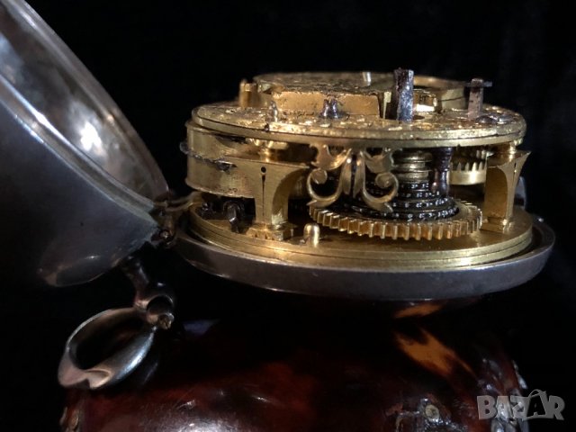 Джобен часовник Daniel Quare от 1667г., снимка 4 - Джобни - 30267611