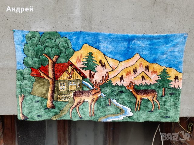 Старинен ковьор,покривка за стена #203, снимка 2 - Антикварни и старинни предмети - 42344365