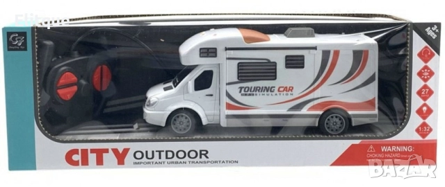 Туристическа кола-бус с дистанционно управление – Кемпер 1:32 RC, снимка 6 - Коли, камиони, мотори, писти - 52745158