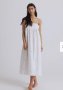 Нова елегантна дълга памучна рокля 100% памук теменушки , снимка 11