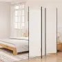 vidaXL Параван за стая, 3 панела, бял, 150x200 см, текстил, снимка 2