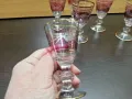 ретро стъклени чаши цветни , снимка 6