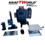 Лазерен нивелир Kraftworld PRO 4×360° с тъчскрийн дисплей, дистанционно и пълен комплект в куфар, снимка 9