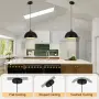 Комплект от 3 индустриални полилеи (висящи абажури) за кухня/остров с E27 фасон, снимка 3