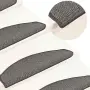 vidaXL Изтривалки за стълби, 15 бр., 65x21x4 см, сиви, полукръгли, големи, снимка 2