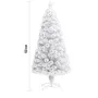 Изкуствена коледна елха - бяла - 90 см., снимка 1