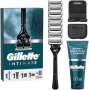 Нов Gillette Интимен Бръснач: 8 Остриета + Крем и Пътен Калъф, снимка 1 - Козметика за тяло - 44394455