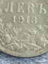 Сребърна монета 1 лев 1913г. Царство България Цар Фердинанд първи за КОЛЕКЦИЯ 26705, снимка 4