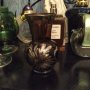 Kристална италианска ваза с позлата и сребро  60 те, снимка 1 - Вази - 42121764