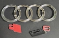 Емблеми за Audi A3 S3, 2008, за предна решетка, емблема Audi А3 Ауди S3, комплект , снимка 2
