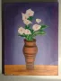 Картина - Ваза с бели калии, снимка 6