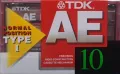 Аудио касета TDK AE 10 (1998), снимка 1