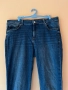 H&M Дамски сини дънки 44 размер 70% памук 28% полиестер 2% еластант с джобове и ципове на крачолите , снимка 2