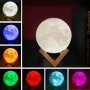 Страхотна декоративна Луна RGB Нощна лампа led украса за подарък, снимка 2