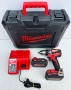 Milwaukee M18 CBLPD - Безчетков ударен винтоверт 2x18V 2.0Ah, снимка 1