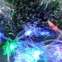 3243 Многоцветни коледни лампички Снежинки, 20 LED, снимка 3