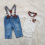 Боди риза H&M и дънки за бебе 0-3 месеца, снимка 11