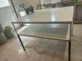 Професионални кухненски работни маси (Алпака и Островни) + шкаф, гр. Хасково, снимка 3